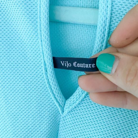 Aqua Blue Shift Dress - Picture 4 of 4